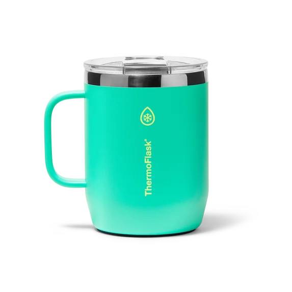 ThermoFlask Drinkware 12 oz Coffee Mug - Double-Wall Insulated for Hot & Cold Drinks - Lightweigh... | Walmart (US)