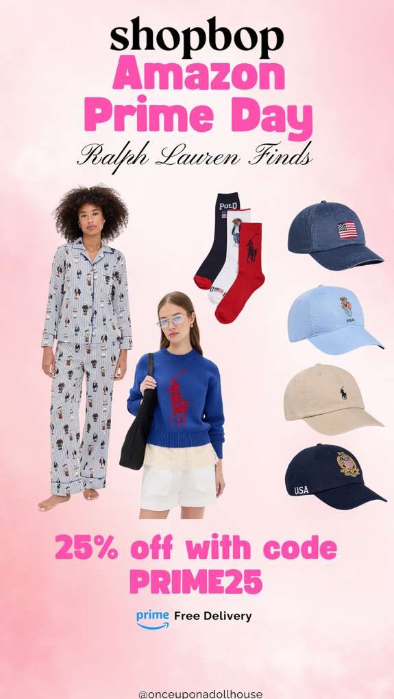 Shopbop Amazon Prime Day - Ralph Lauren Finds! 25% off with code PRIME25

Socks, sweater, pjs, hats

#LTKsummer #LTKsale #LTKstyletip