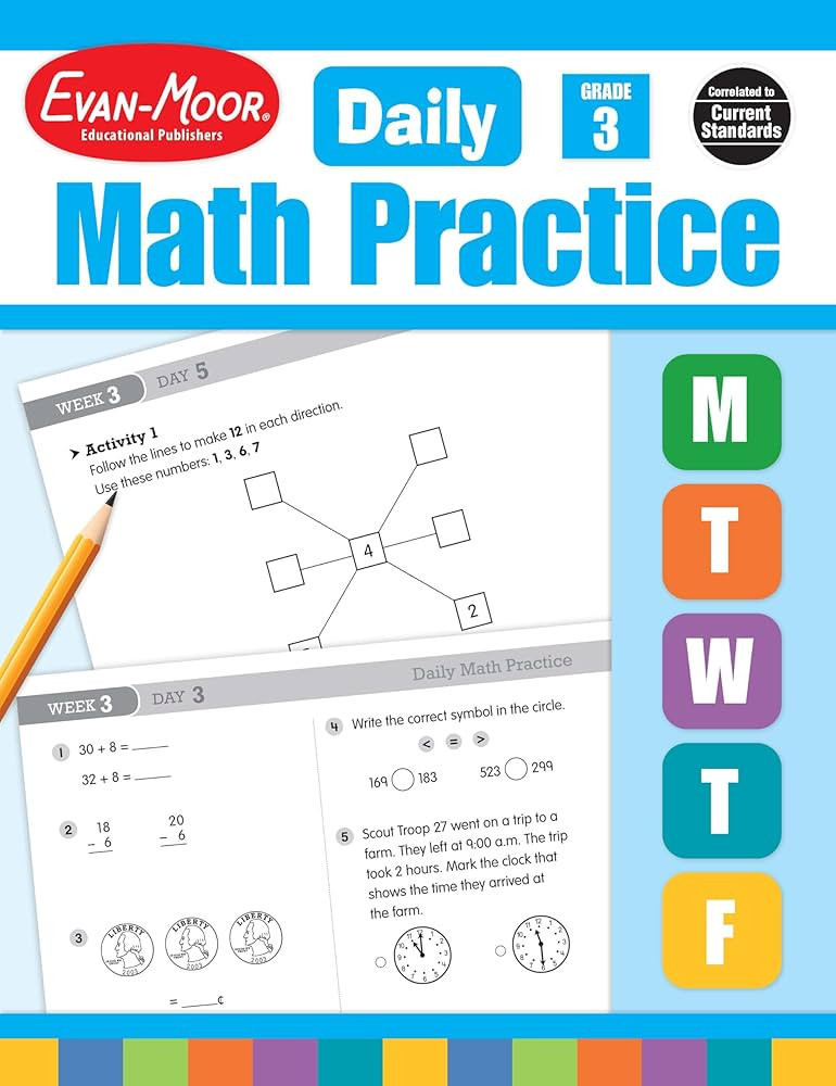 Evan-Moor Daily Math Practice, Grade 3 | Amazon (US)