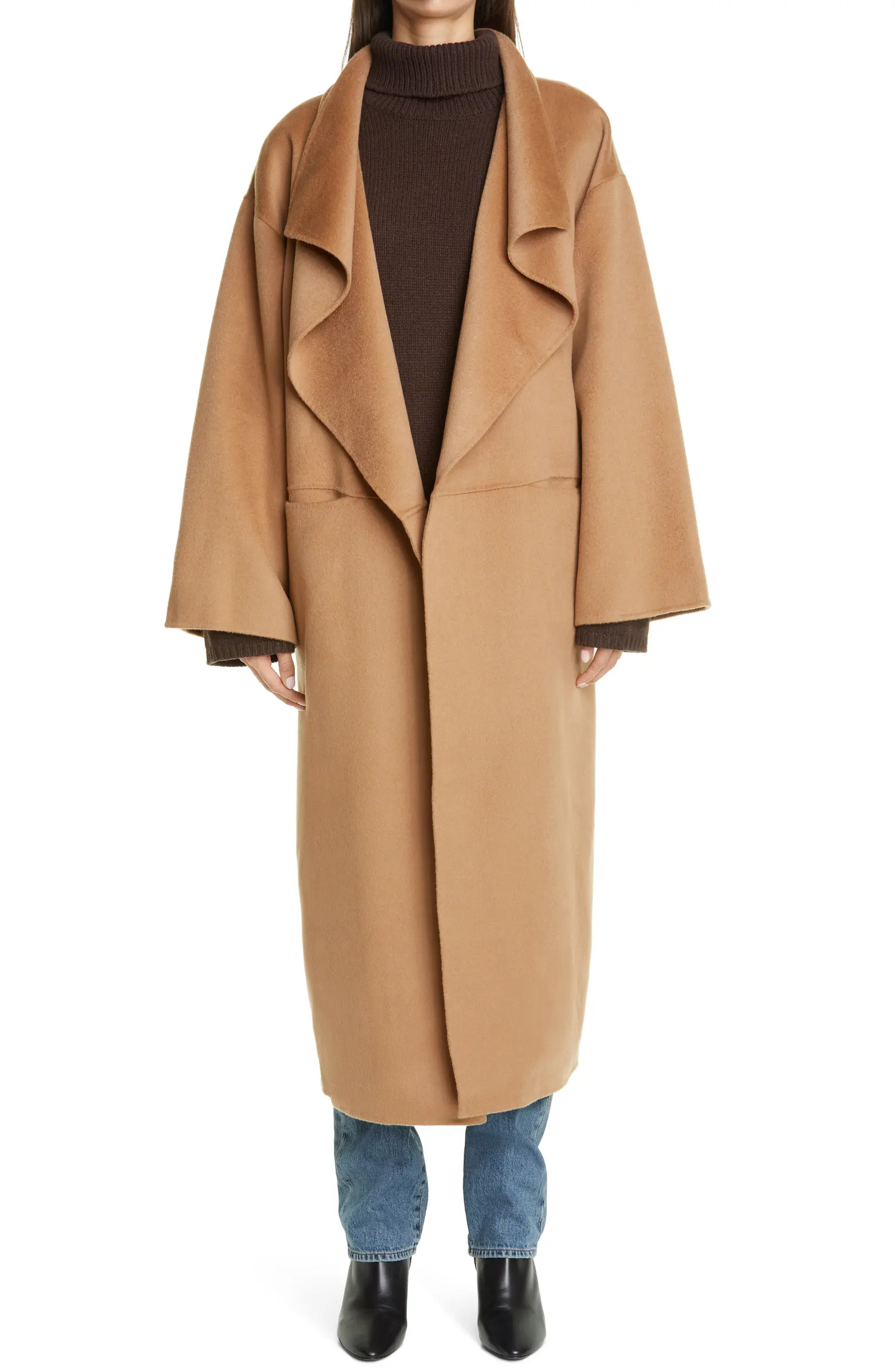 Totême Annecy Open Front Wool & Cashmere Coat | Nordstrom | Nordstrom