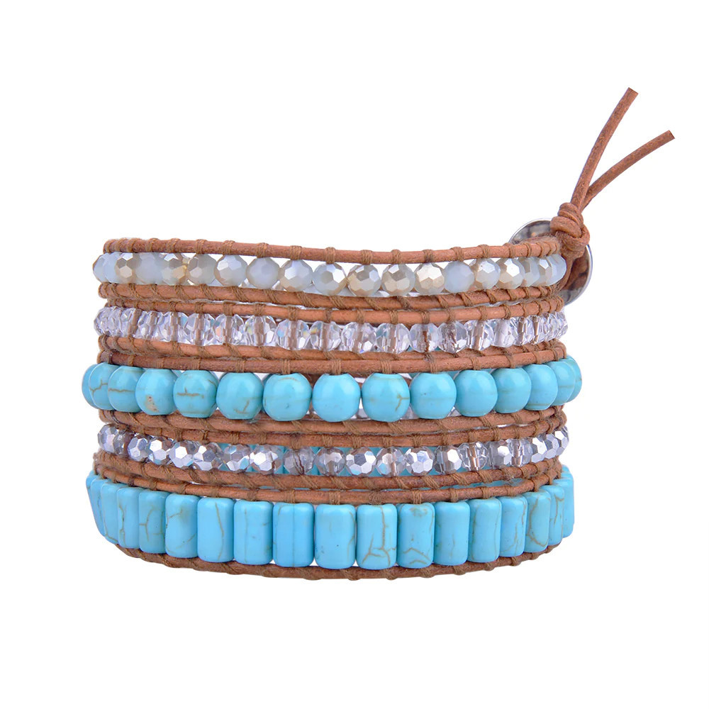 Turquoise & Crystals on Natural | Victoria Emerson