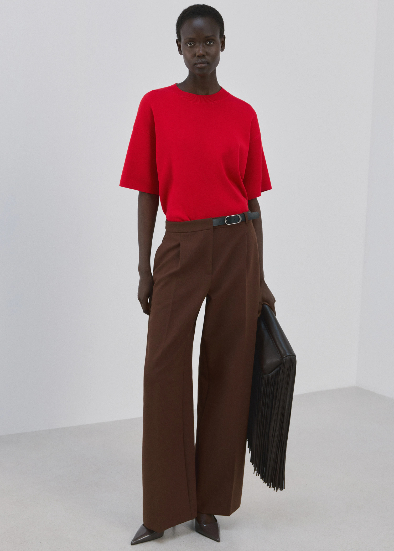 Oversize short sleeve sweater | MANGO (UK)