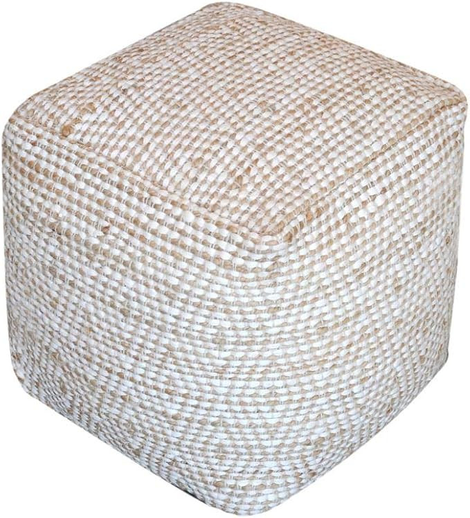 Christopher Knight Home Abella Fabric Pouf, Ivory | Amazon (US)