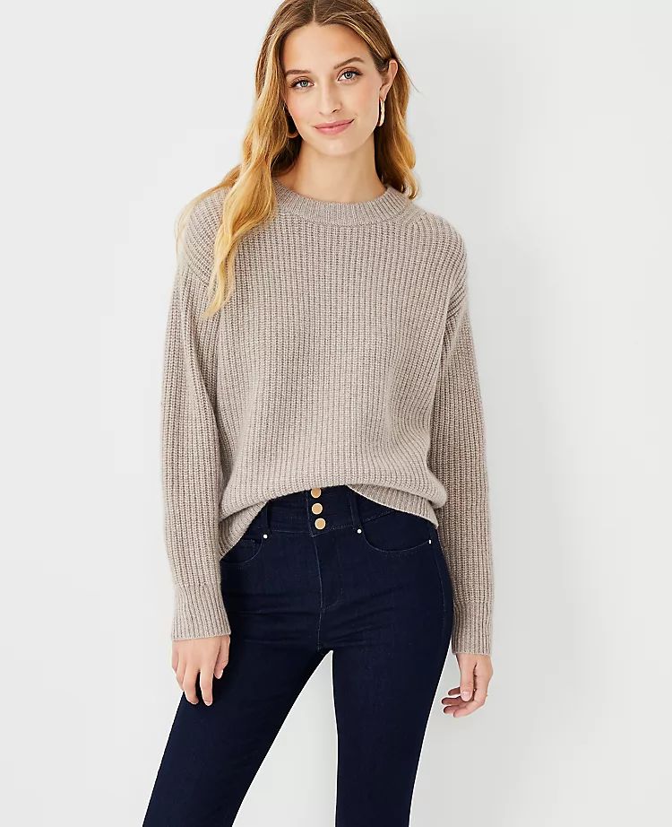 Ribbed Cashmere Sweater | Ann Taylor (US)