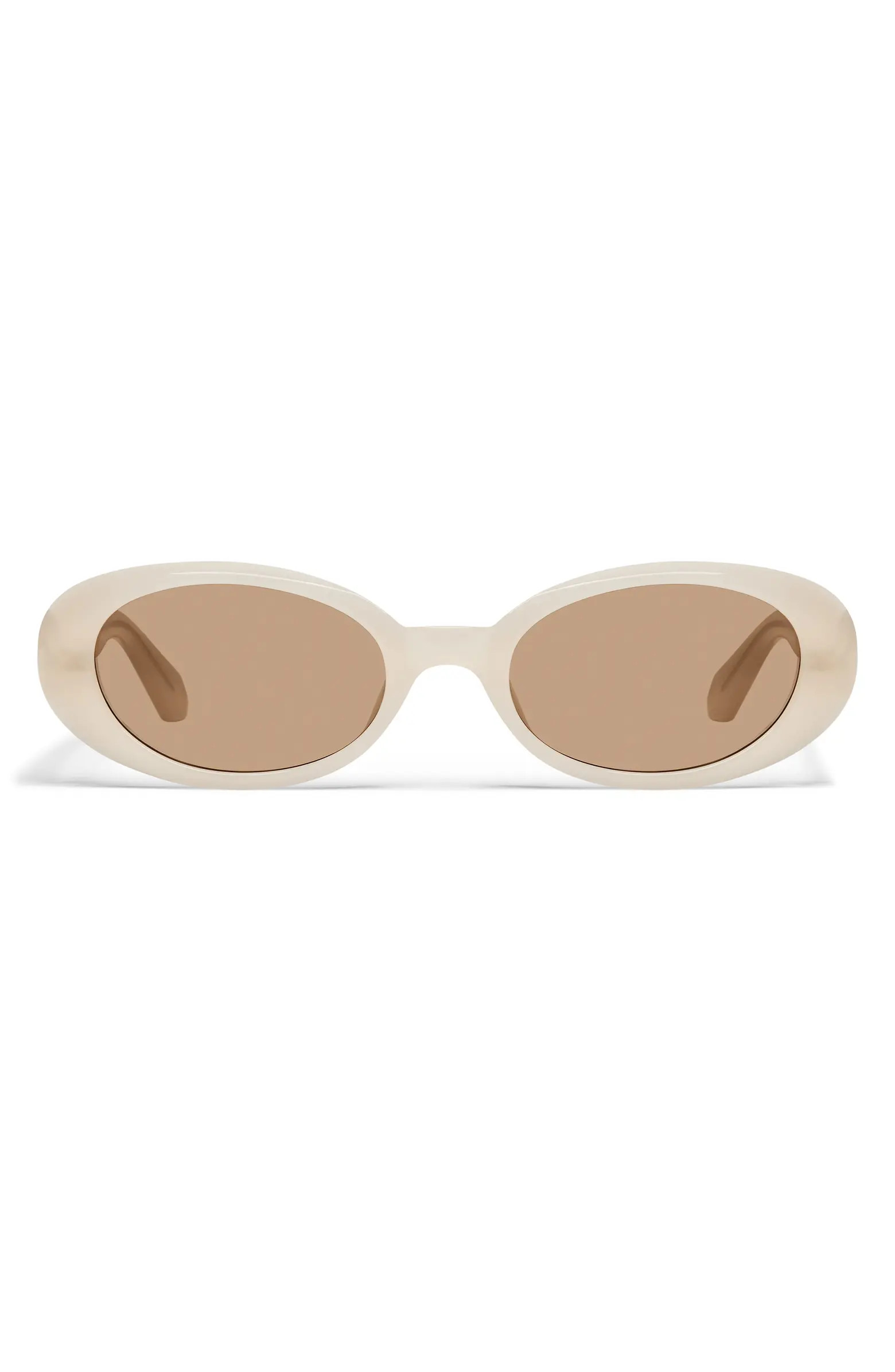 Felt Cute 52mm Gradient Small Oval Sunglasses | Nordstrom