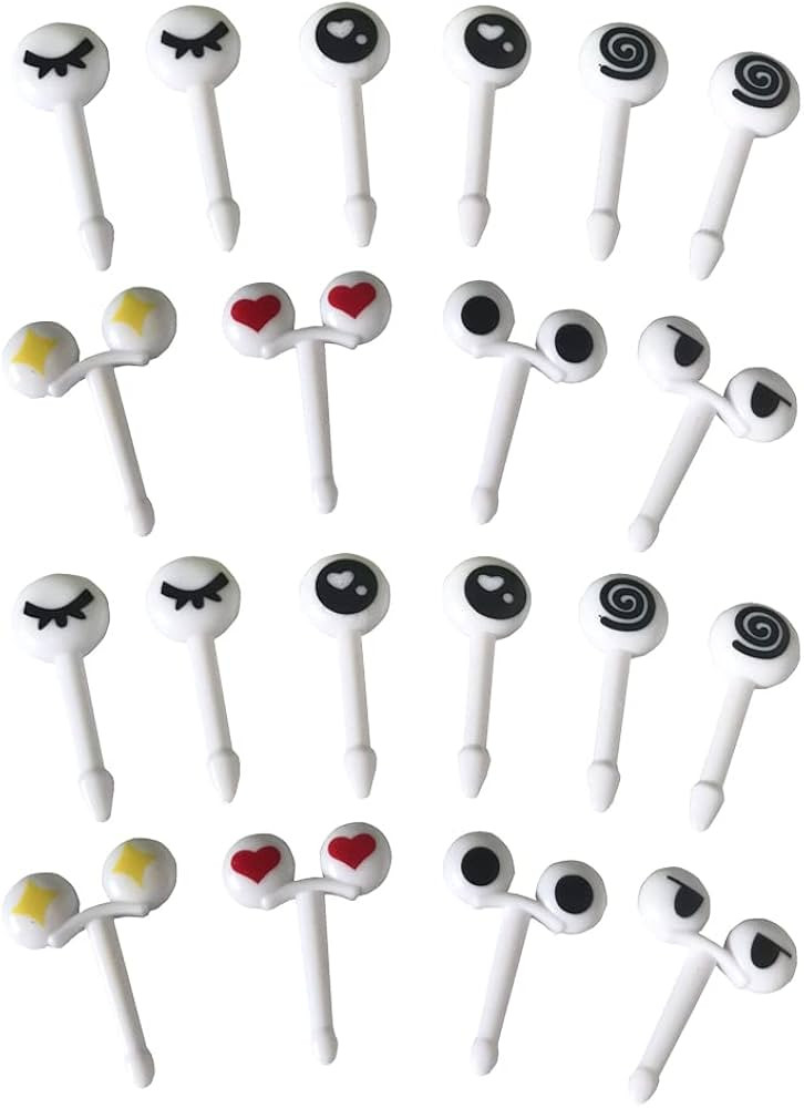 20pcs Bento Box Fruit Picks Kids Food Toothpicks for Lunchbox, Cute Eye Picks for Sandwiches/Frui... | Amazon (US)