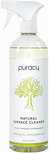 Puracy Natural Surface Cleaner, Organic, Spray Bottle Clear, Lemongrass, 25 Ounce | Amazon (US)