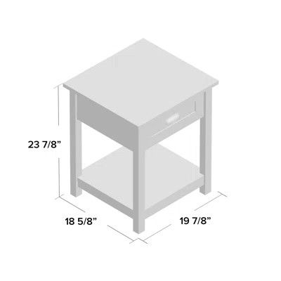 Rossford 1 Drawer Nightstand | Wayfair North America
