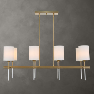 8-Light Linear Ceiling Chandelier - 43.5 | Christmas Central