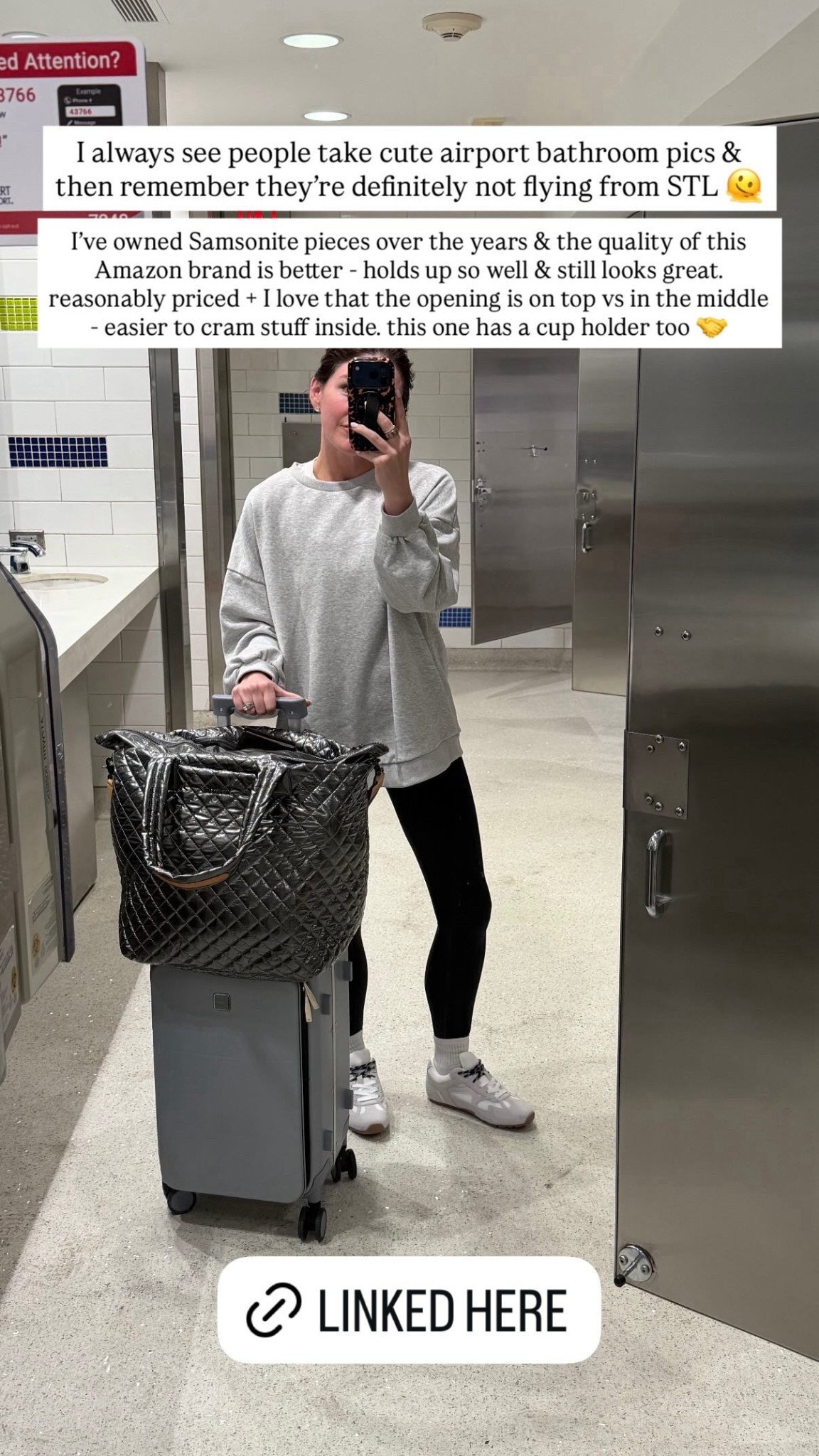 I’ve owned Samsonite pieces over the years & the quality of this Amazon brand is better - holds up so well & still looks great. reasonably priced + I love that the opening is on top vs in the middle - easier to cram stuff inside. this one has a cup holder too 🤝

#LTKootd #LTKdayinmylife #LTKTravel