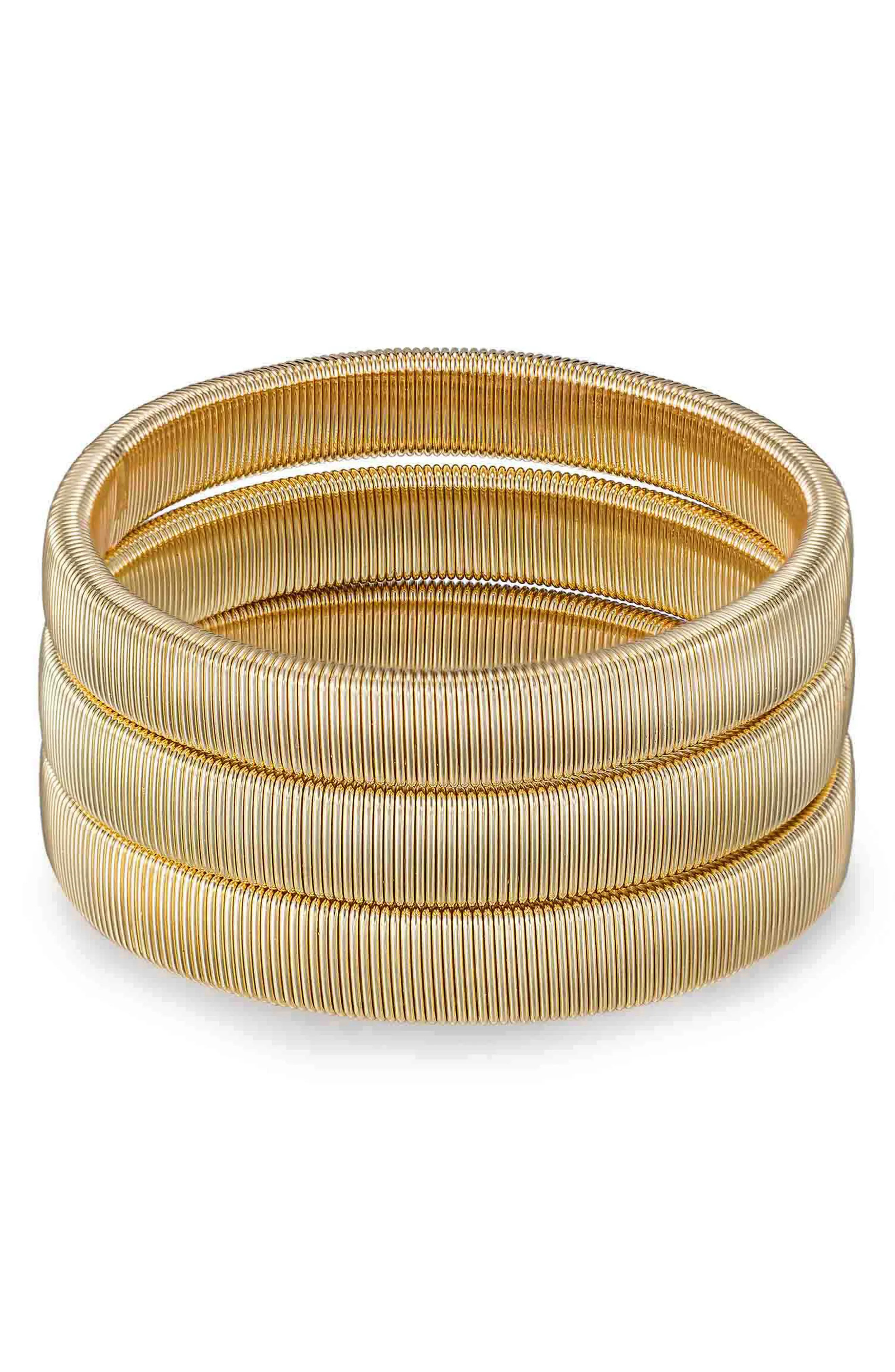 Ettika Set of 3 Stretch Flex Cuffs (Women) | Nordstrom | Nordstrom