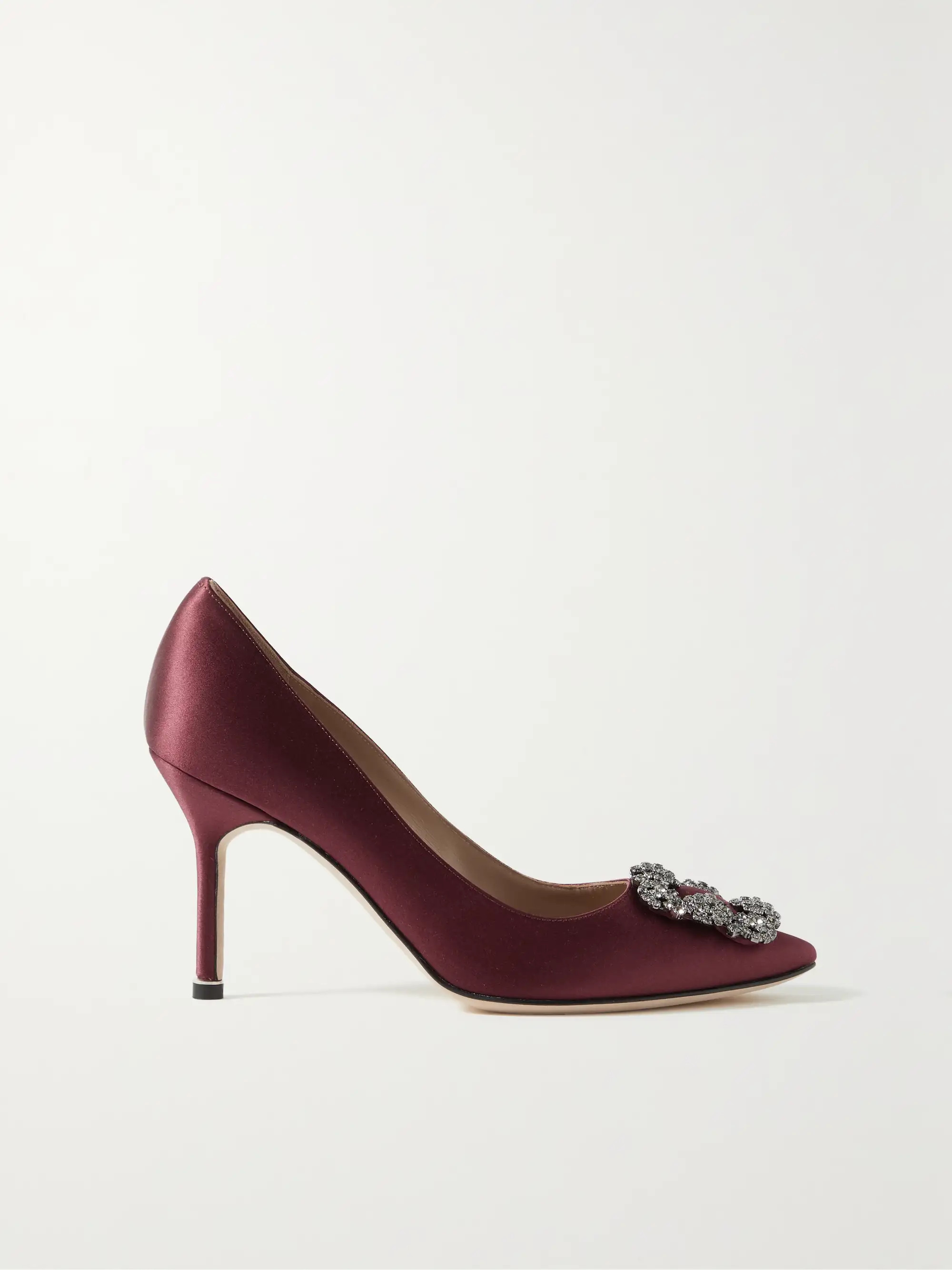 Hangisi 90 embellished satin pumps | NET-A-PORTER (US)