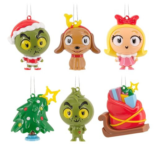 Hallmark Dr. Seuss's How The Grinch Stole Christmas! Series 1 Mystery Christmas Ornaments, Shatterproof, Set of 2, Gifts for Dr. Seuss Fans | Amazon (US)