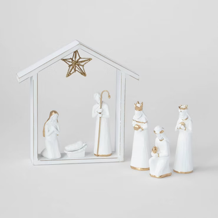 7pc Decorative Nativity Set White - Wondershop™ | Target