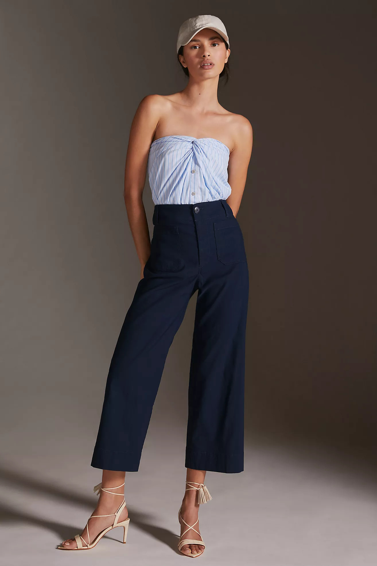 The Colette Cropped Wide-Leg Pants by Maeve | Anthropologie (US)