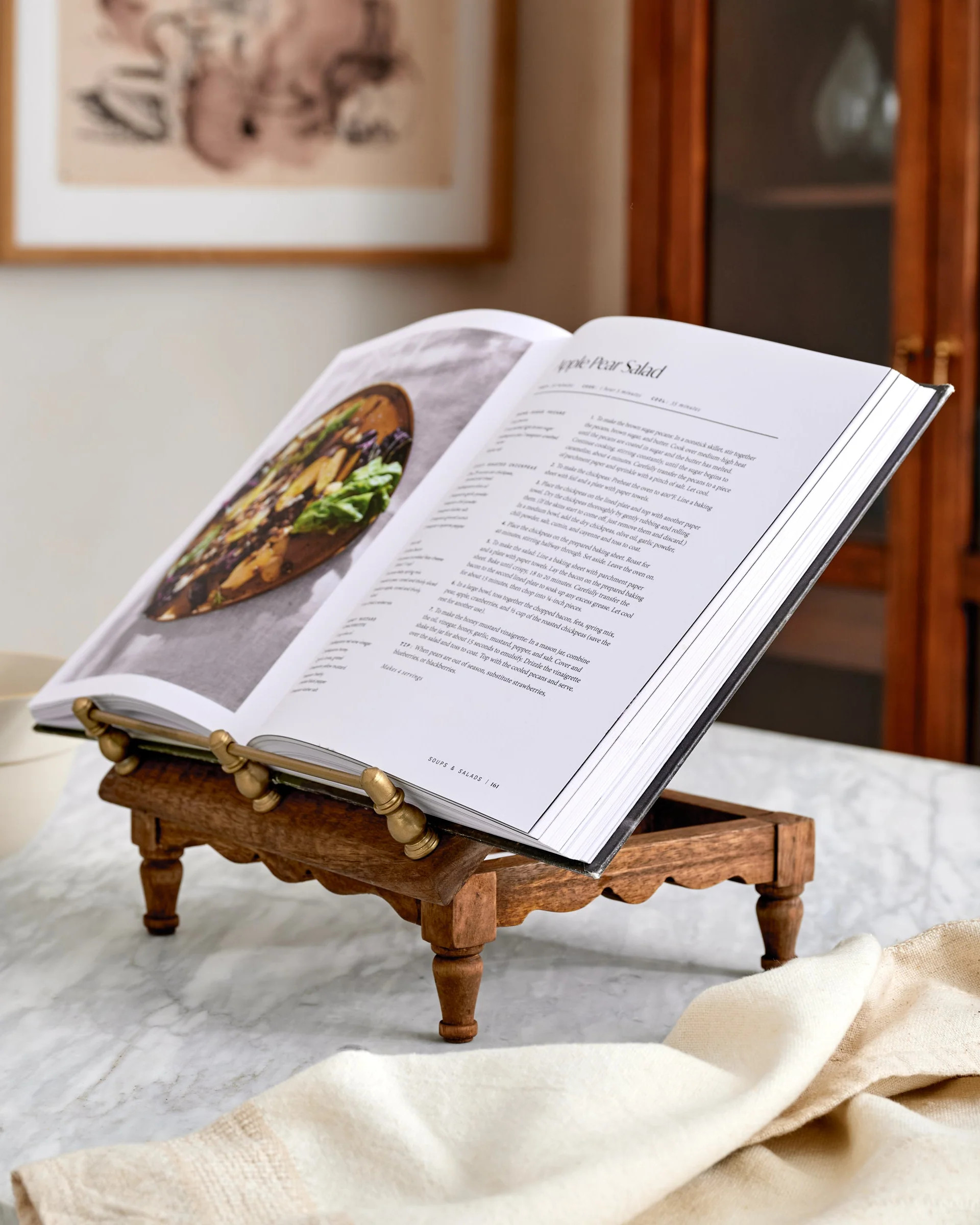 Vintage-Inspired Cookbook Holder + Riser | Magnolia