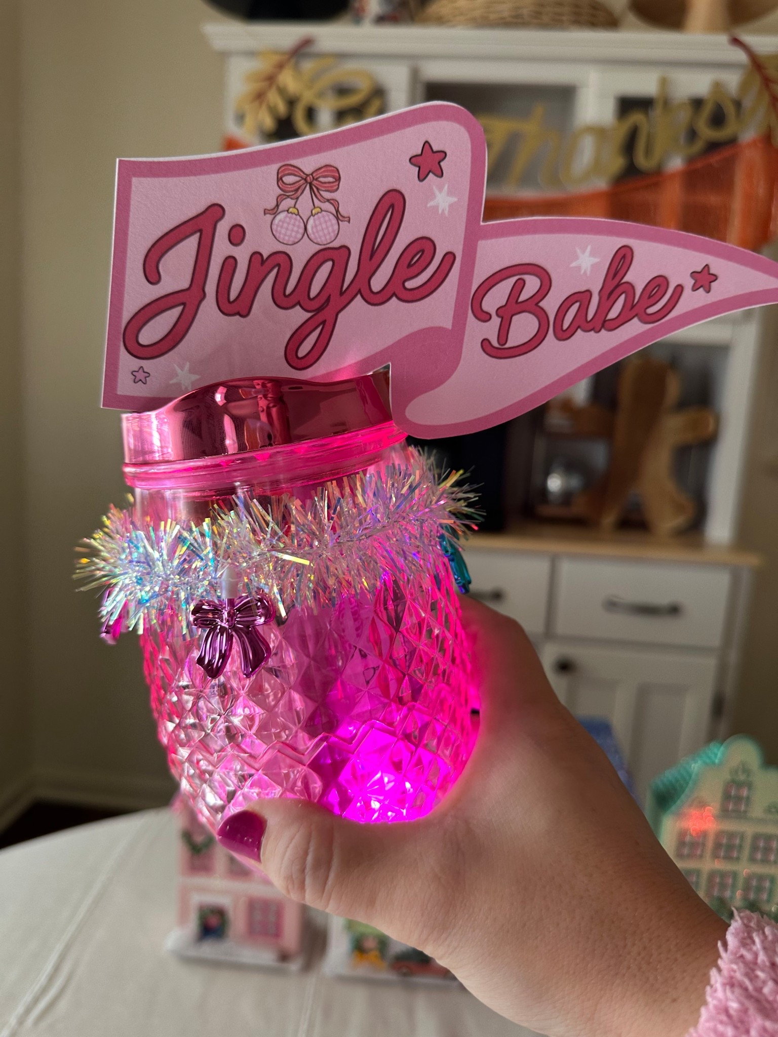 These $7 light up cups are absolutely budget friendly and perfect for gift giving. Mini burr baskets for teachers, besties, coaches and neighbors.
Grab the FREE pennants on my IG page. 

#LTKGiftGuide #LTKSeasonal #LTKHoliday