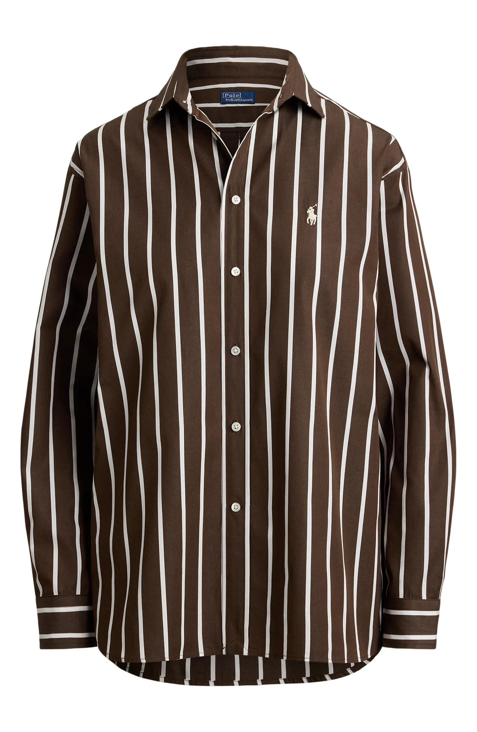 Relaxed Fit Stripe Cotton Button-Up Shirt | Nordstrom