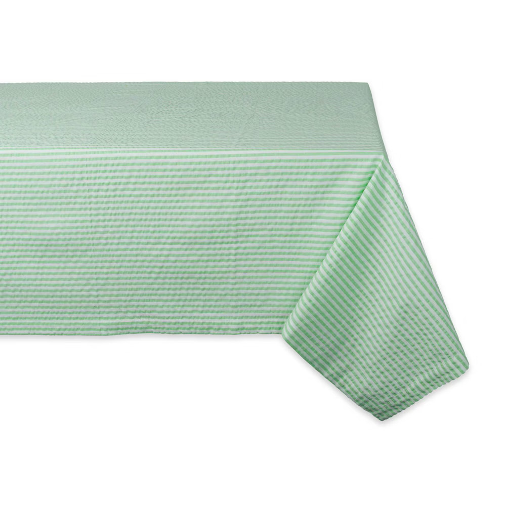 84""X60"" Seersucker Tablecloth Green - Design Imports | Target