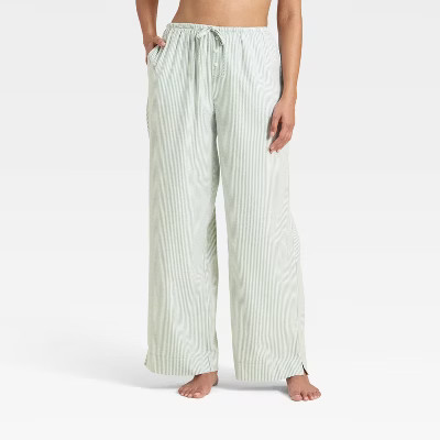 Women's Flannel Wide Leg Pajama Pants - Wild Fable™ | Target