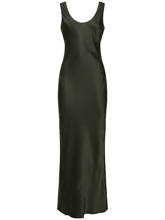 Camille silk charmeuse long dress | Luisaviaroma