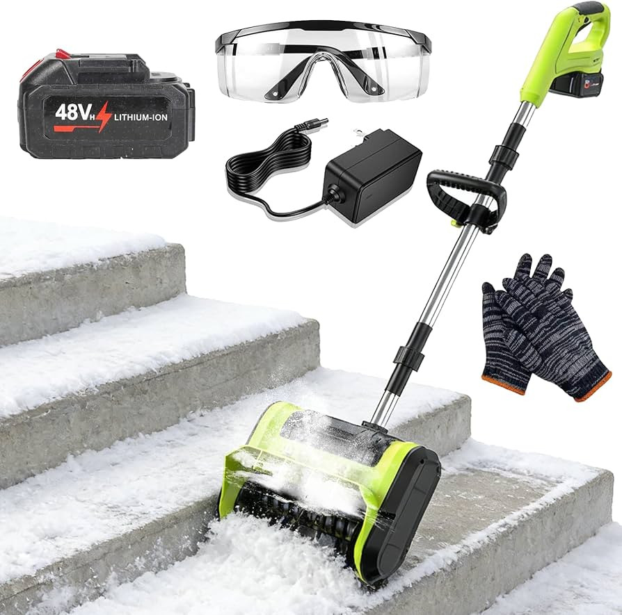 Brushless Cordless Snow Shovel, 13Inch Power Snow Shovel Cordless with 4.0 Ah Battery and Charger... | Amazon (US)