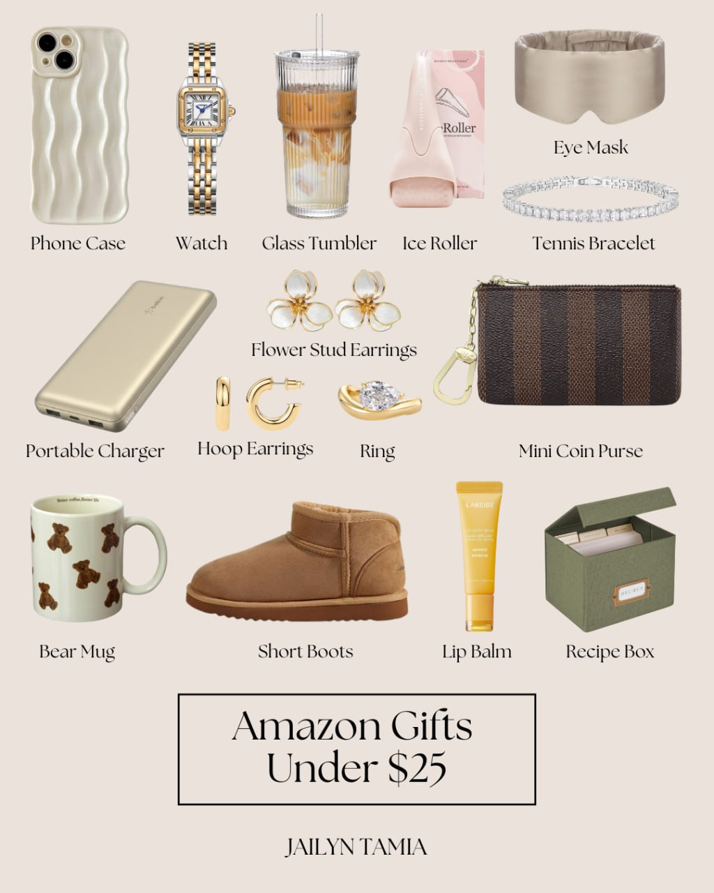 Amazon Gifts Under $25

// Amazon, Amazon Finds, Amazon Under 25, Under 25, Gifts Under 25, Amazon Gift, Amazon Gifts, Amazon Gifts Women, Amazon Gifts For Her, Amazon Gift Guide, Amazon Gift Guide For Her, Amazon Gift Guide For Women, Amazon Womens, Amazon Womens Fashion, Amazon Accessories, Amazon Jewelry, Gifts For Her, Phone Case, Watches Women, Tumbler, Face Roller, Eye Mask, Tennis Bracelet, Power Bank, Stud earrings, Hoop Earrings, Ring, Coin Purse, Coffee Mug, Ankle Boots, Lip Balm, Recipe Box 

 #LTKGiftGuide #LTKHoliday #LTKFindsUnder50