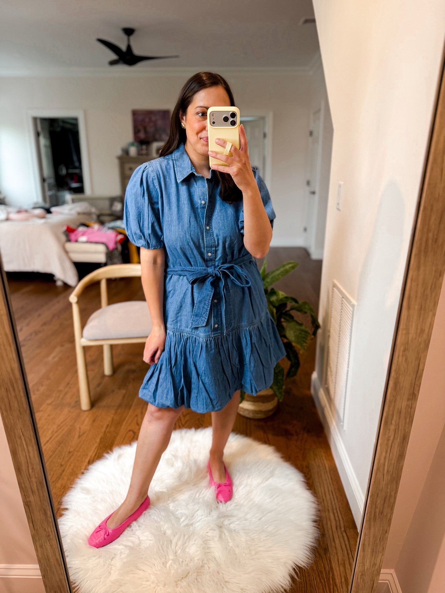 Walmart denim dress restocked!
Size medium but could have done a small

#LTKWorkwear