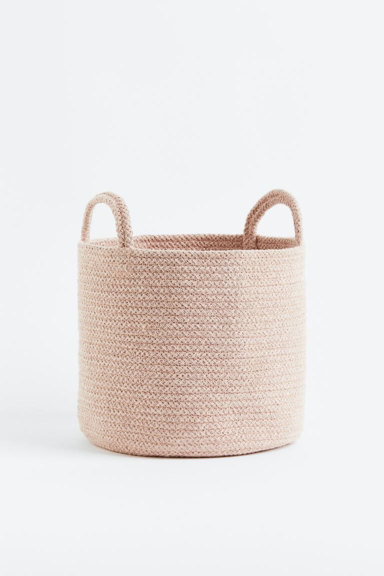 Cotton Storage Basket - Black/striped - Home All | H&M US | H&M (US + CA)