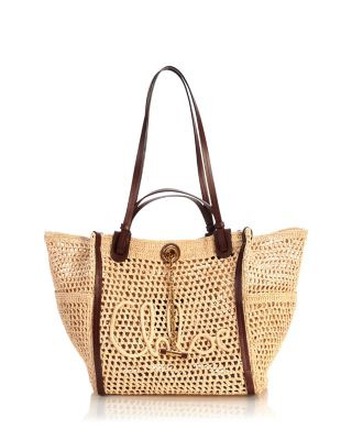 Chloe Iconic Small Raffia Double Tote | Bloomingdale's (US)