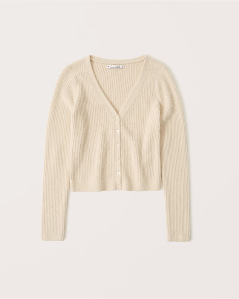 Slim V-Neck Cardigan | Abercrombie & Fitch (US)