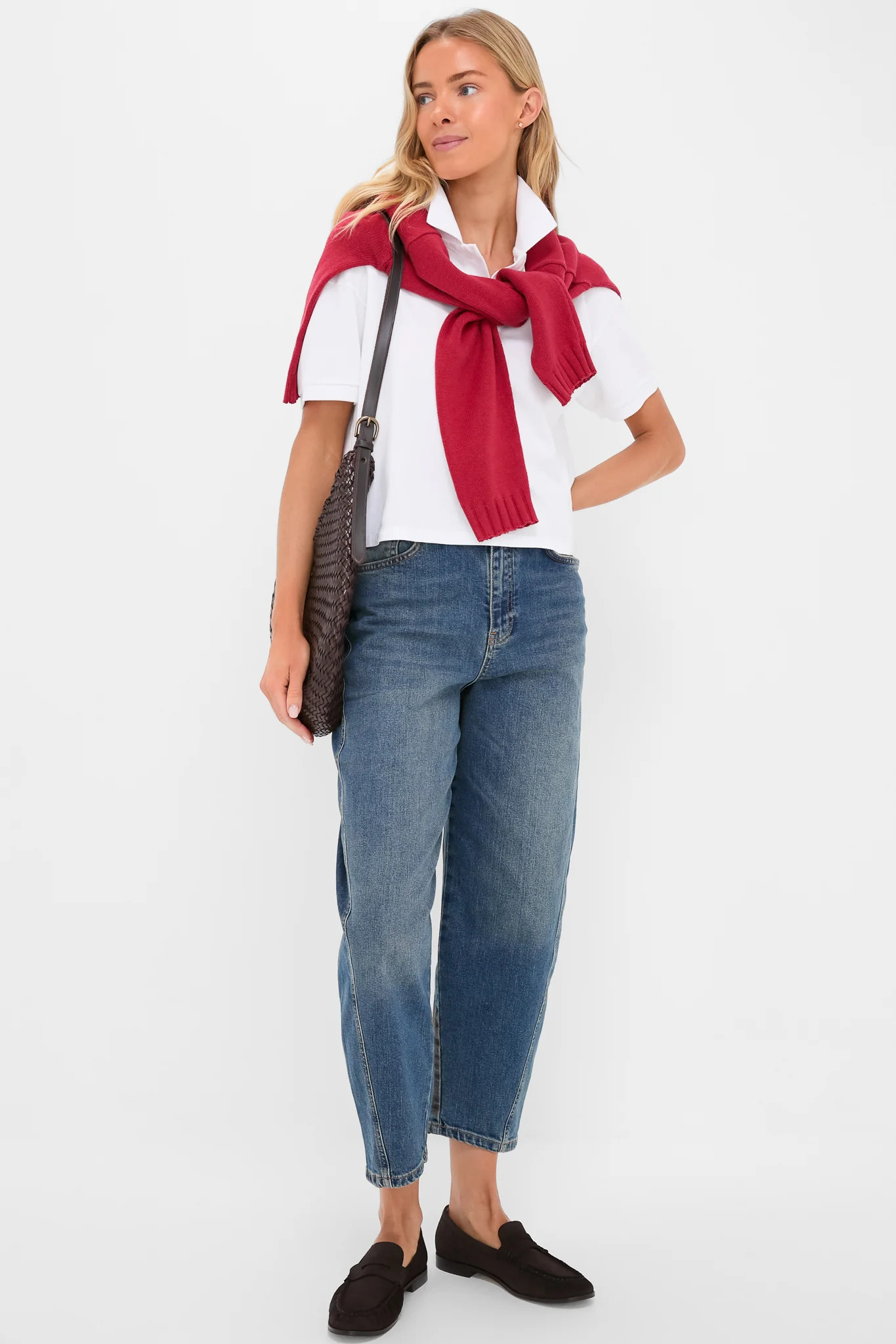 White Pique Holmes Boyfriend Polo | Tuckernuck (US)