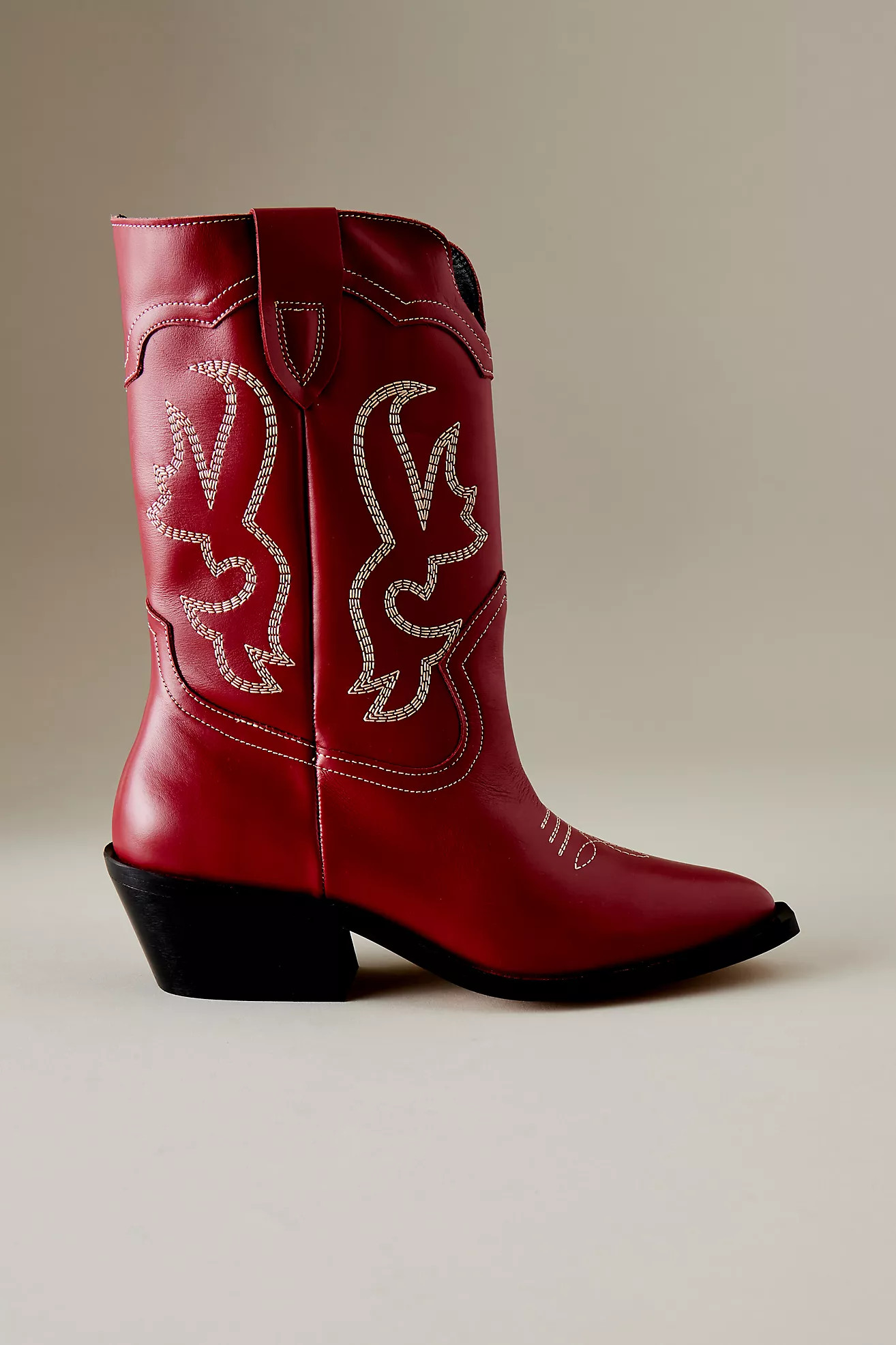 By Anthropologie Suede Leather Western Cowboy Boots | Anthropologie (UK)