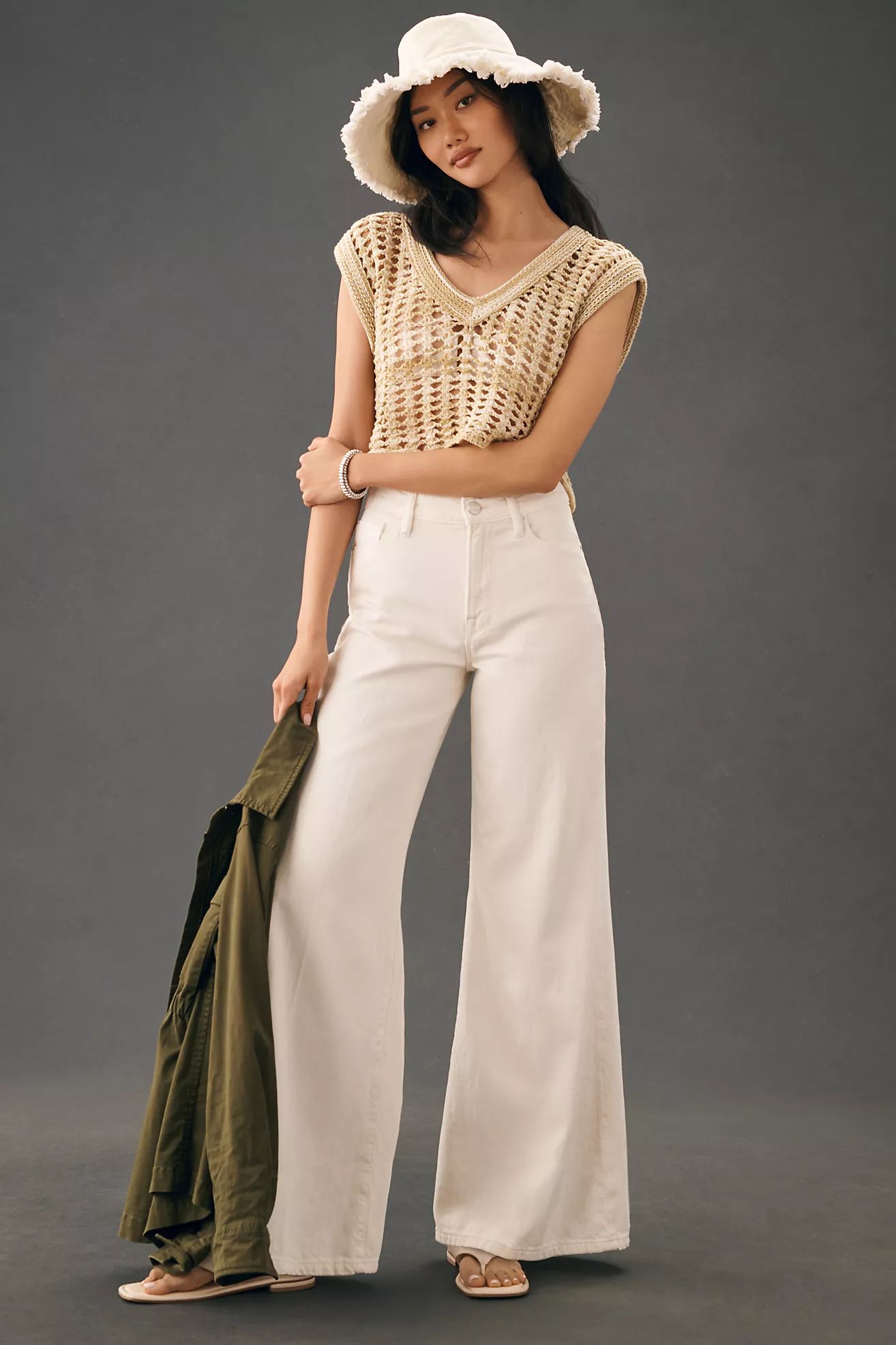 Frame Le Palazzo High-Rise Wide-Leg Jeans | Anthropologie (US)