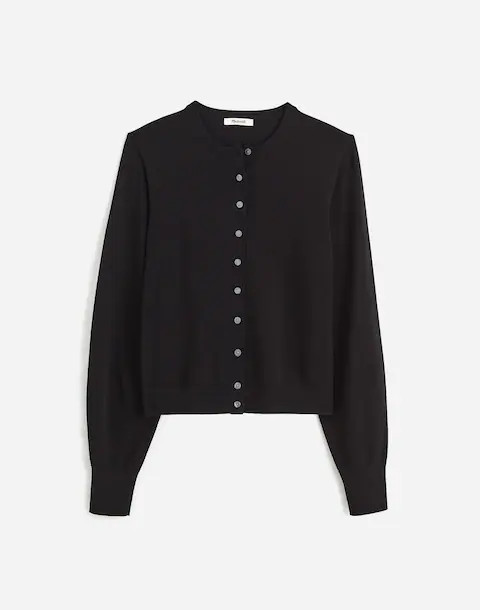 Cotton Crewneck Cardigan | Madewell | Madewell