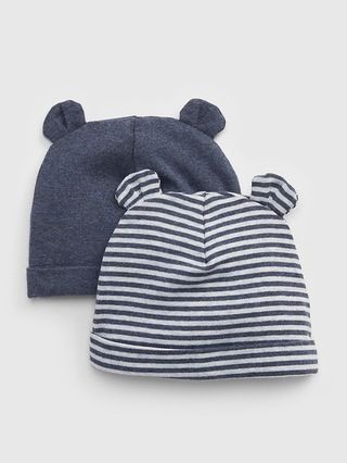 Baby First Favorite Stripe Bear Hat (2-Pack) | Gap (US)