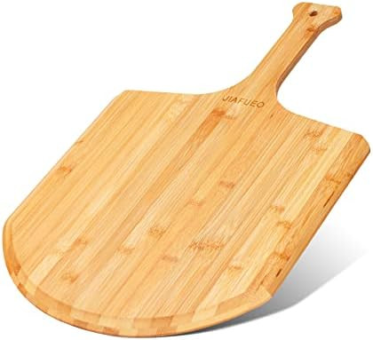 Pizza Peel, 15" Pizza Spatula Cutting Board Large Size Premium Bamboo Turning Pizza Peel with Comfy  | Amazon (US)