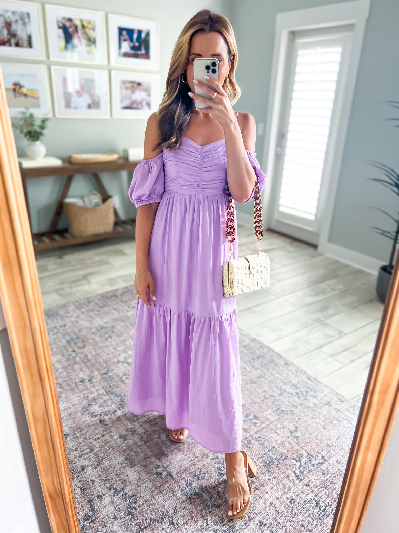 knee length dresses for ladies Melodie Halter Knit Maxi Dress / Purple | Meshki