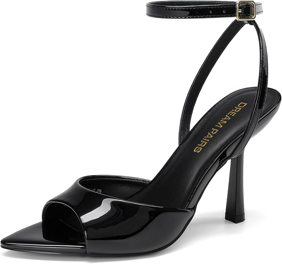 DREAM PAIRS Women's Stiletto Kitten Heeled Sandals | Amazon (US)