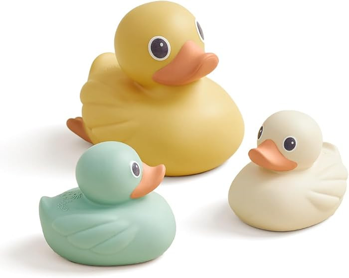 Itzy Ritzy Ducky Family – 3-Piece Floating Bath Toy Set with Watertight Design; Soft, Squeezabl... | Amazon (US)