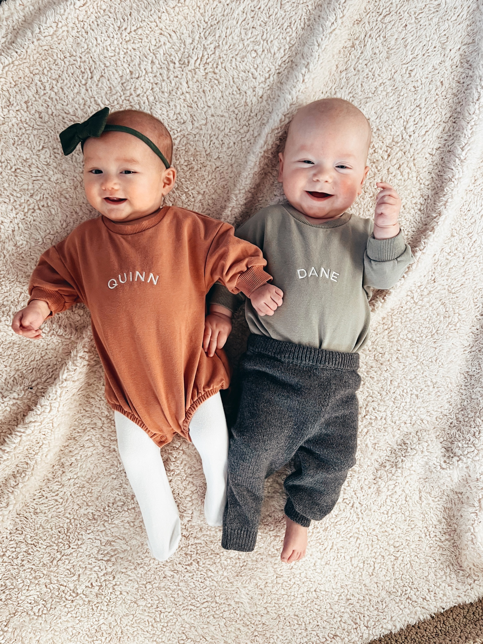 Name embroidered bubble Rompers! These are 0-3 months sizing and babies still fit at 5 months/15 pounds

#LTKbaby #LTKstyletip #LTKunder50