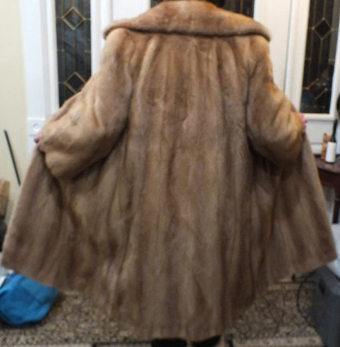 Beautiful Vintage Light Brown Real Mink Coat Sz. M | eBay US