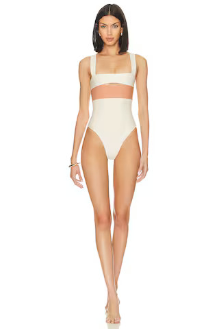Lovers and Friends Daytona One Piece in Cream & Honey from Revolve.com | Revolve Clothing (Global)