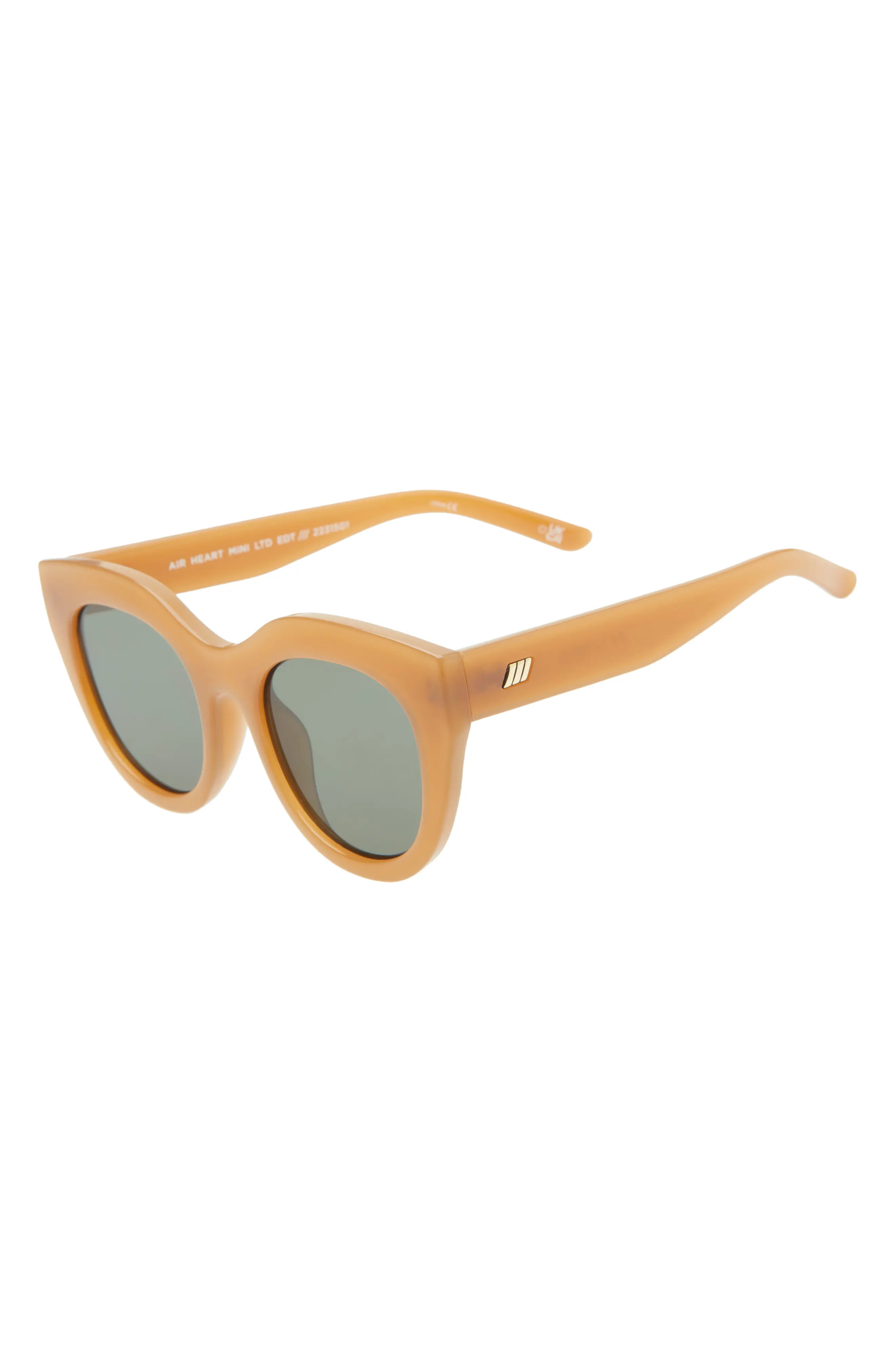 Le Specs Air Heart 45mm Cat Eye Sunglasses in Caramel at Nordstrom | Nordstrom