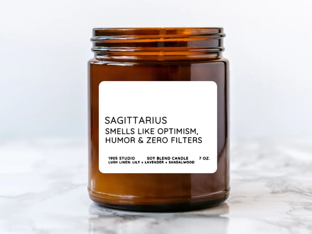 Funny Sagittarius Candle Sagittarius Gift Woman Zodiac Gifts - Etsy | Etsy (US)