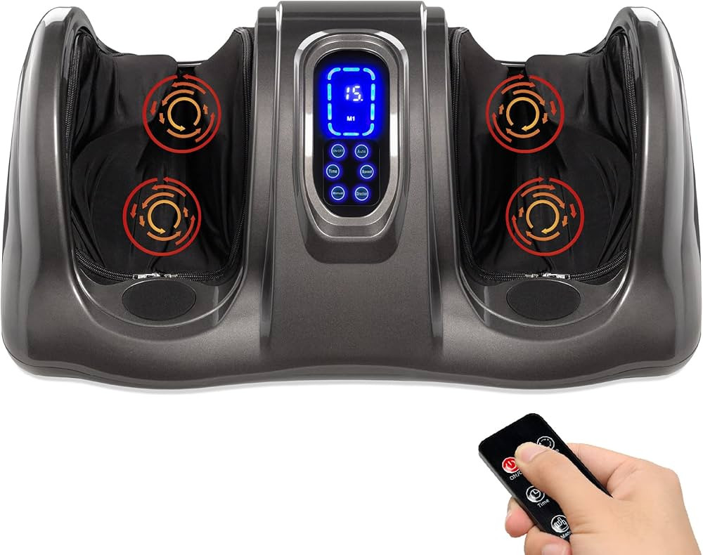 Best Choice Products Foot Massager Machine Shiatsu Foot Massager, Therapeutic Reflexology Kneadin... | Amazon (US)