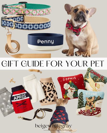 Spoil your pet with the cutest accessories for your best pup friend!! The personalized dog bowl, collar’s, and sweaters have my heart and the keepsake pillow is adorable! 

#LTKfamily #LTKGiftGuide #LTKHoliday