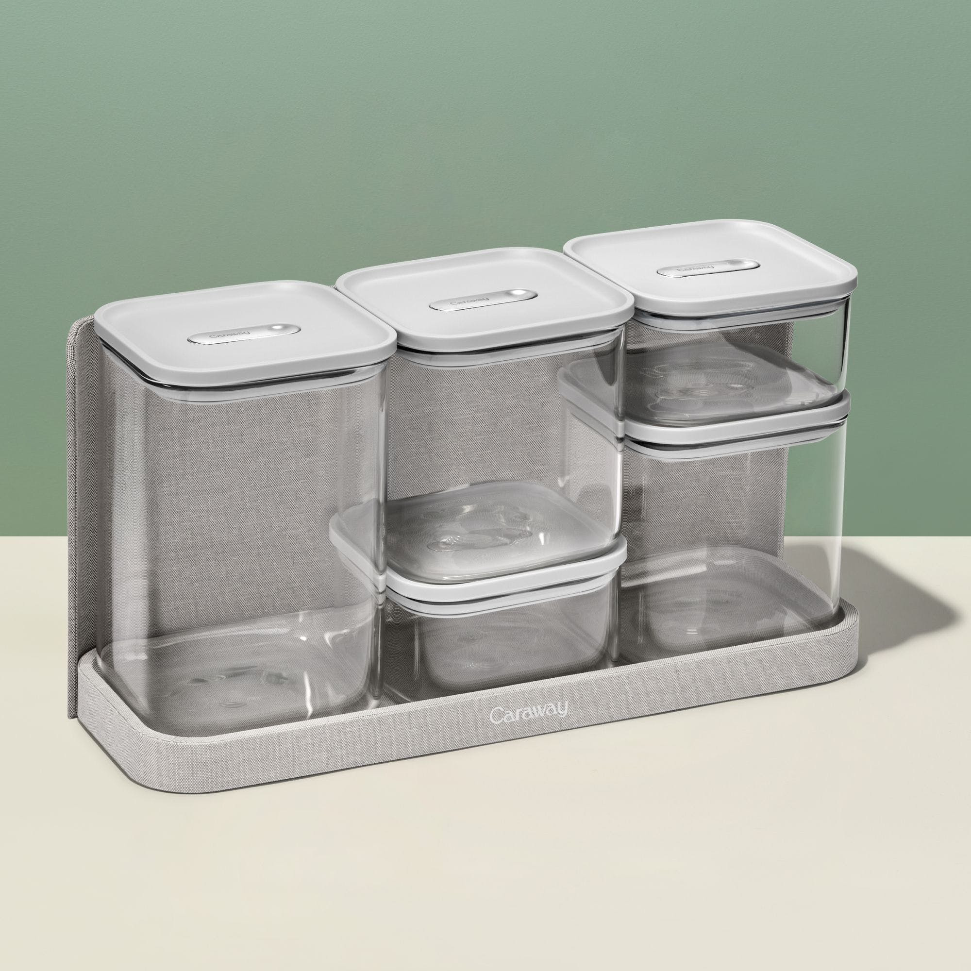 Caraway 5pc Airtight Storage Container Set in Gray I True Airtight Seal | Caraway