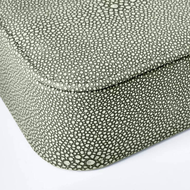 Small Rounded Faux Shagreen Box with Removable Lid - Threshold™ designed with Studio McGee | Target