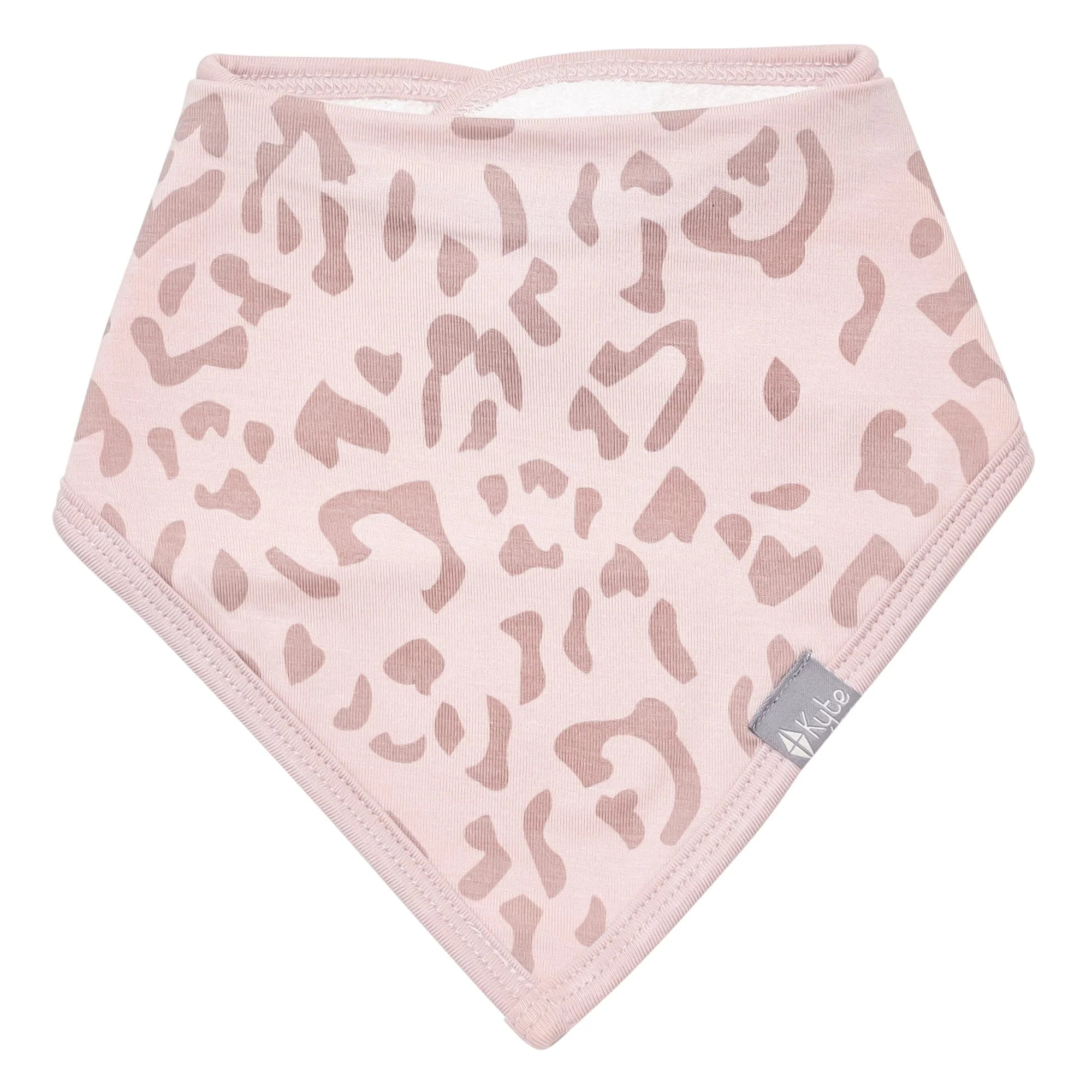 Bib in Big Blush Leopard | Kyte BABY